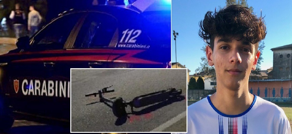 Travolto in strada mentre viaggia in monopattino, grande lutto per la morte di Samuele Brognara